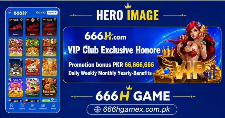 666h Hero image on the 666hgamex.com.pk